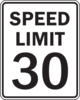 Speed Limit 30 Clip Art